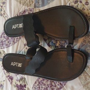 Apt.9 black wedges. Size 10
